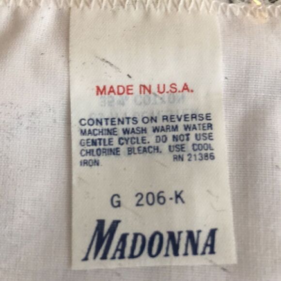 Madonna Christening Bib Lace and Satin w/Snap Keepsake Bib Holder Made in USA - Picture 5 of 17